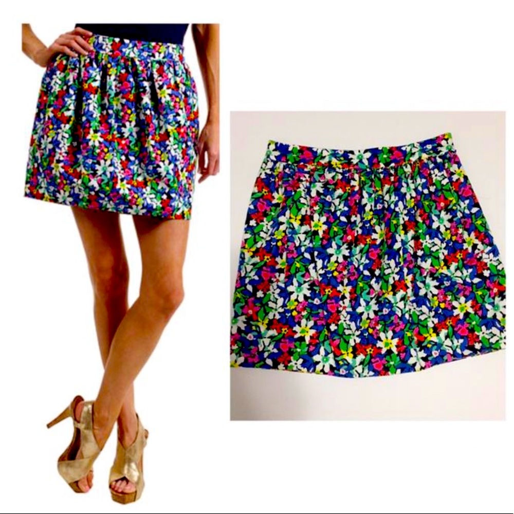 Kate Spade Henrita Floral Skirt Size 4 Small